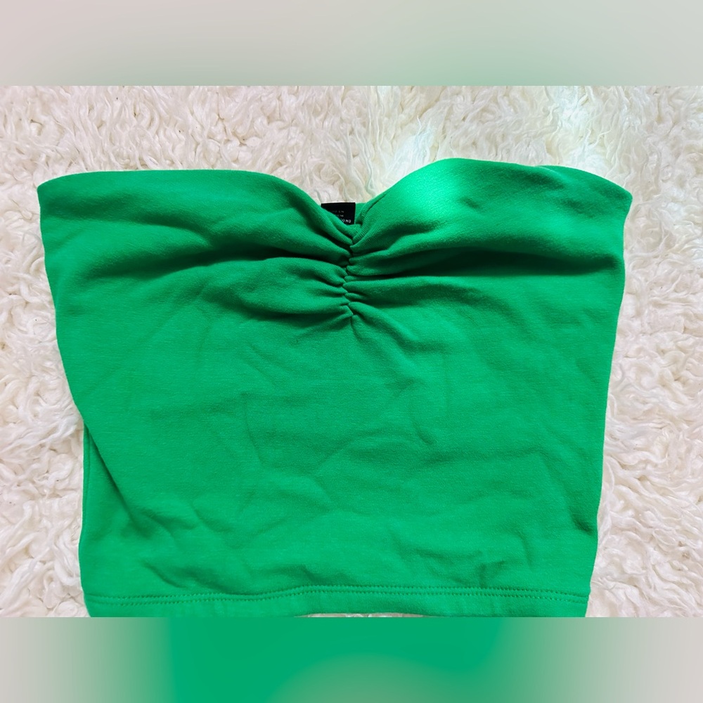 Green Crop Top